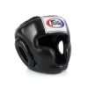 Person wearing Fairtex HG3 Head Guard protection gear