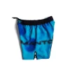 Manto Atomic Fight Shorts Black Blue 1 Manto Atomic Fight Shorts in action