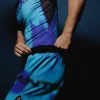 Manto Atomic Fight Shorts Black Blue 5 Stylish Manto Atomic Fight Shorts in action