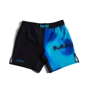 Manto Atomic Fight Shorts in vibrant colors.