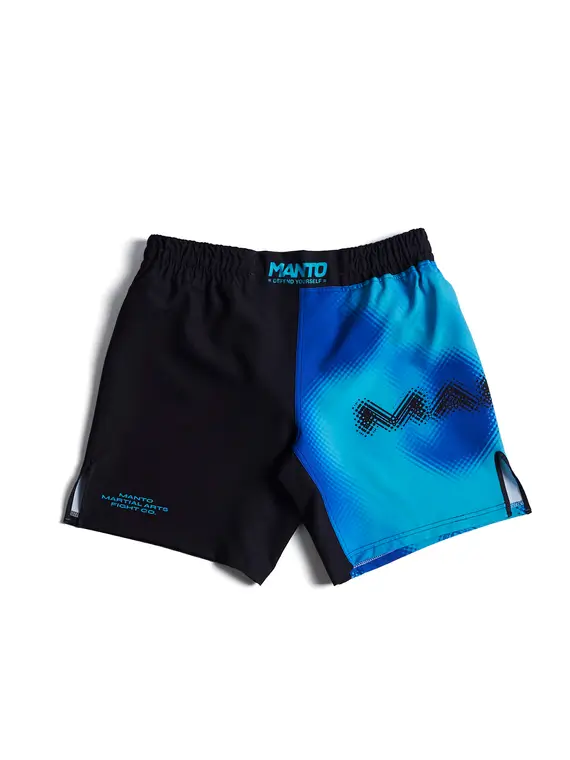 Manto Atomic Fighter's Shorts. Manto Atomic Fight Shorts in vibrant colors.