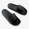Pair of Manto Blackout Logo Slides on white background