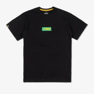 Black Manto Block 24 T-Shirt on a white background