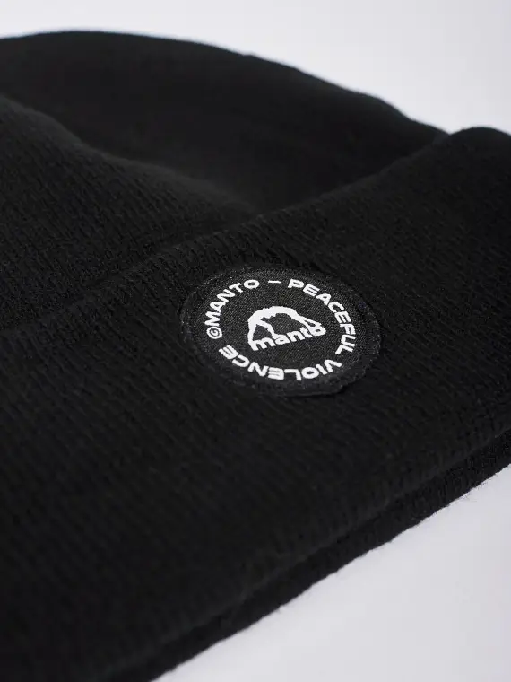Manto Circle Logo Beanie Black 1 Navy blue Manto Circle Logo Beanie