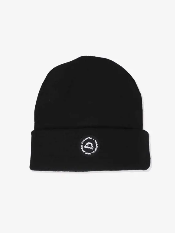 Manto Circle Logo Beanie Hat Manto Circle Logo Beanie on a plain background