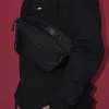 Manto Circle Logo Waist Bag Black 10 Manto Circle Logo Waist Bag on a white background