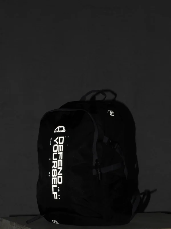 Black Manto Cross Backpack on a white background.