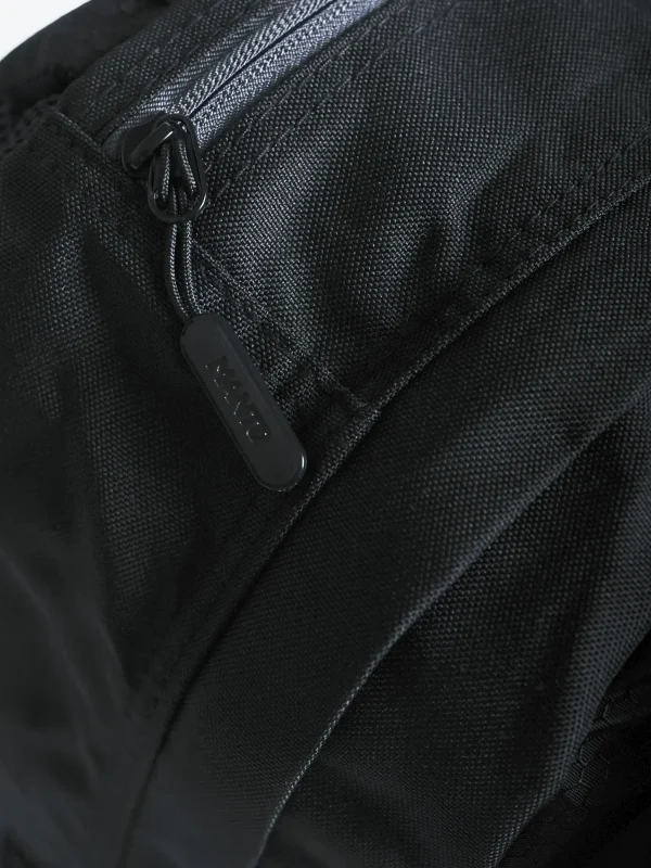 Manto Cross Backpack in solid black color