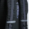 Black Manto Cross backpack with Silver circle logo