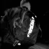 Black Manto Cross Backpack in white background