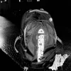 Black Manto Cross Backpack on a white background