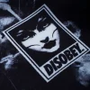 Manto Disobey Fight Shorts against a white background