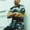 Manto Disobey Fight Shorts in action during combat sports training