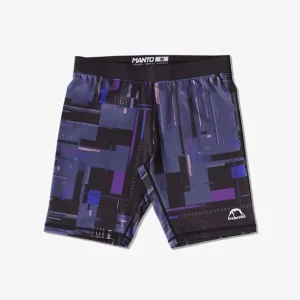 Manto Endure VT Shorts in blue with white trim