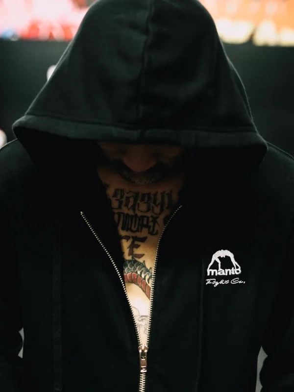 Manto Fight Company Hoodie Black 6 High quality Manto Fight Company Hoodie in black color