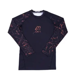 Manto Free Hugs Long Sleeve Rash Guard in black with emblem