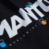 Manto Gym 2.0 Fight Shorts in a contrasting black and white color scheme.