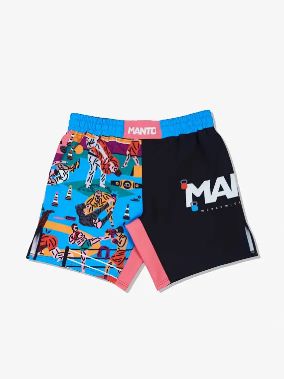 Manto Gym 2.0 Fight Shorts on a white background