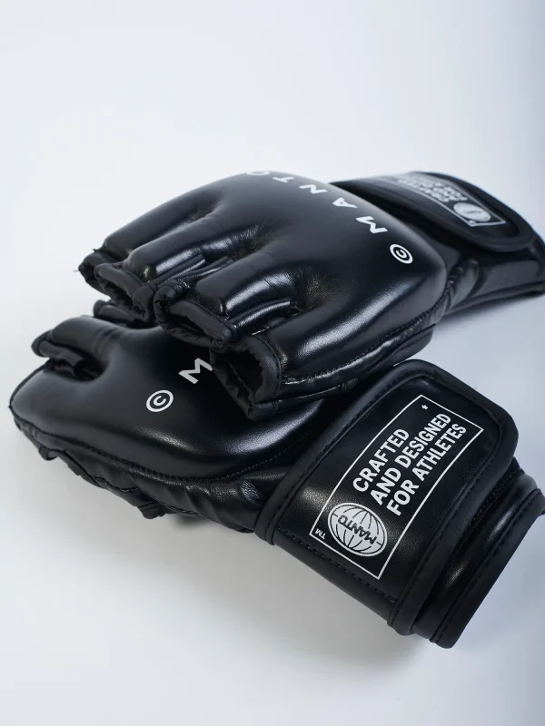 Manto Impact Mma Gloves Black 3 Manto Impact MMA Gloves on white background