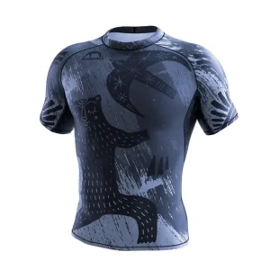 Manto Livings Rashguard in black color