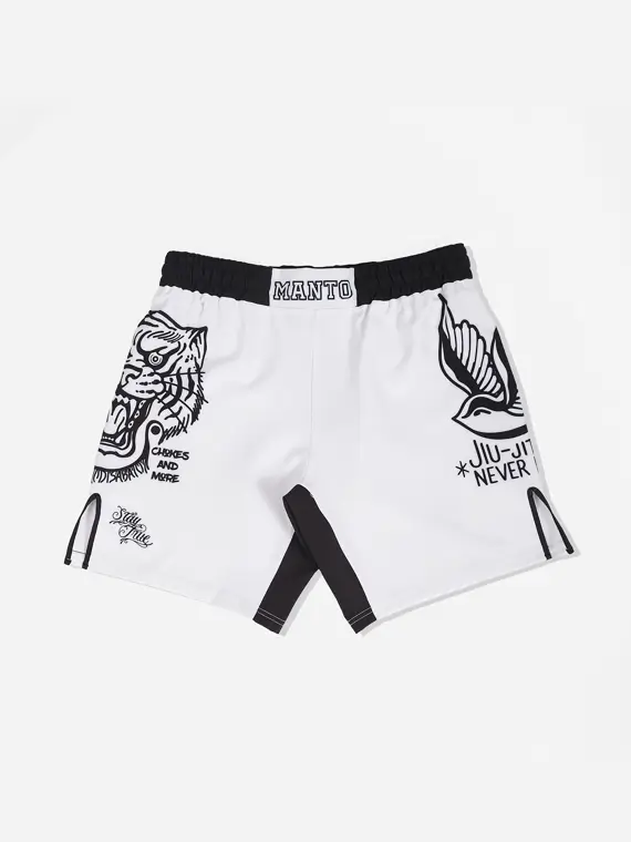 Manto Miko Fight Shorts on a plain background