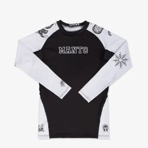 Athletic male wearing Manto Miko Longsleeve Rash Guard