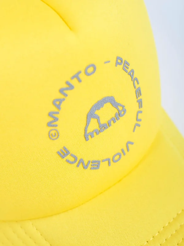 Manto Mission Trucker Style Cap on a white background