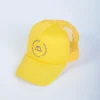 Blue Manto Mission Trucker Style Cap on white background
