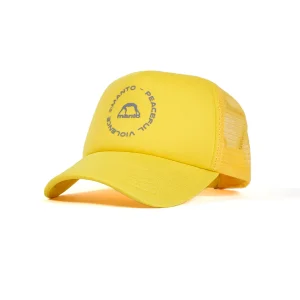 Manto Mission Trucker Style Cap on white background