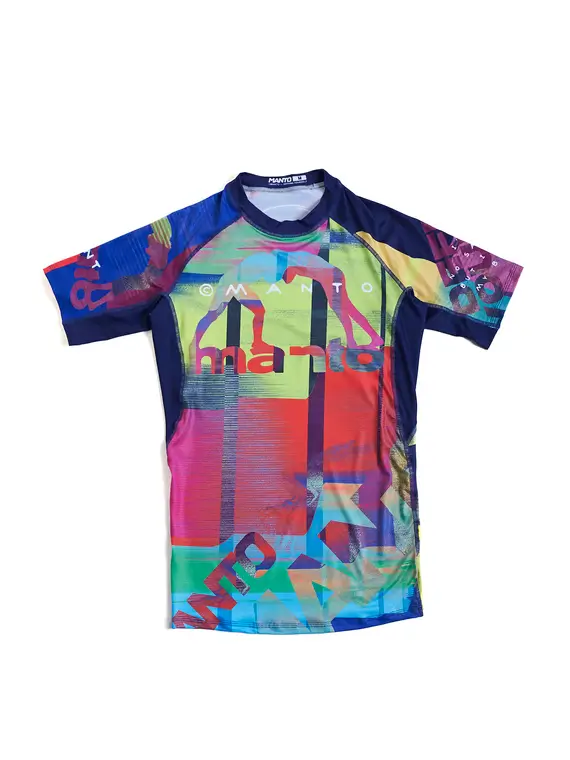 Vibrant Manto Neon Abstract Rashguard