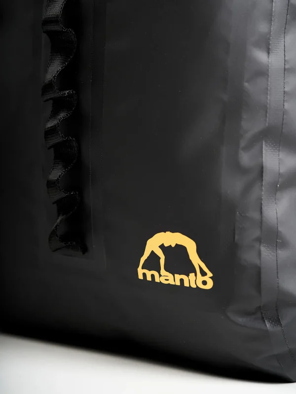 Manto New York Roll Top Backpack Black 5 Manto New York Roll Top Backpack in neutral tones