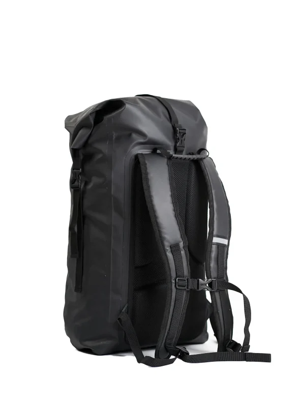 Manto New York Roll Top Backpack Black 8 Manto New York Roll Top Backpack in grey color