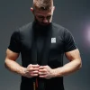 Grey Manto Pulse Performance T-Shirt with brand logo