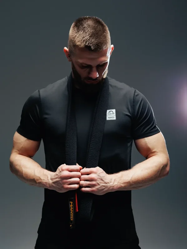 Grey Manto Pulse Performance T-Shirt with brand logo