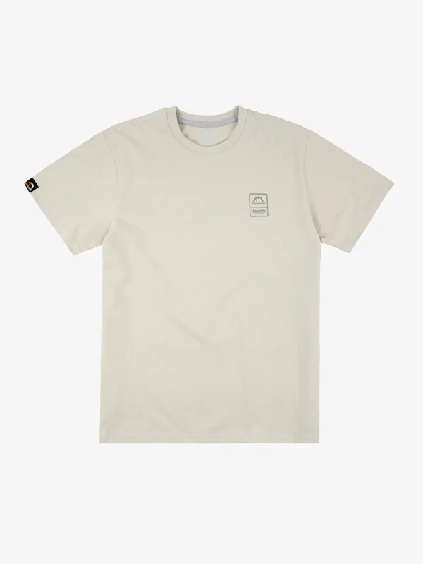 Manto Pulse T Shirt Beige 1 Man wearing Manto Pulse T-Shirt