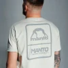 Manto Pulse T Shirt Beige 5 Man wearing a Manto Pulse T-Shirt