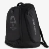 Black Manto Society Convertible Backpack on white background