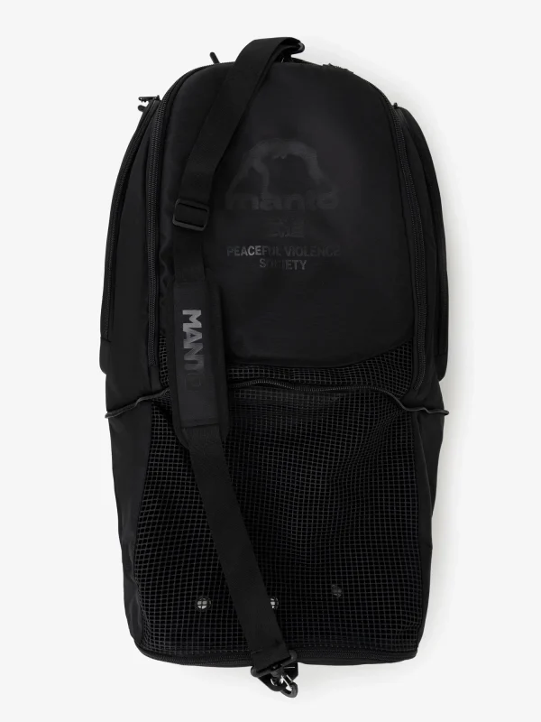 An image displaying the versatile Manto Society Convertible Backpack in a neutral color