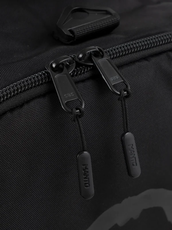 Manto Society Convertible Backpack in sleek black color