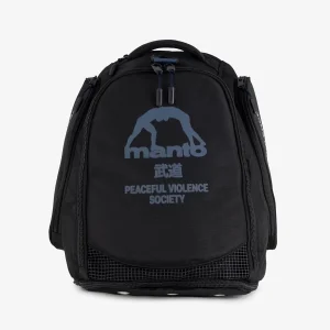 Black Manto Society Convertible Backpack in a studio setting