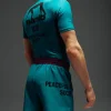 Manto Society Fight Shorts on a white background