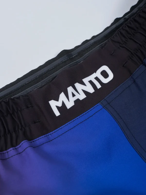 Manto Society Gradient Fight Shorts on white background