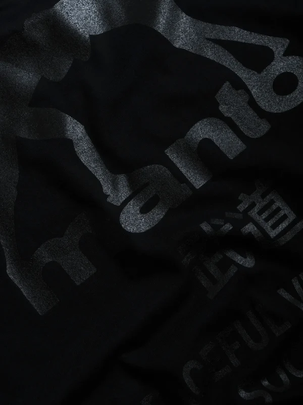 Black Manto Society T-Shirt on a white background