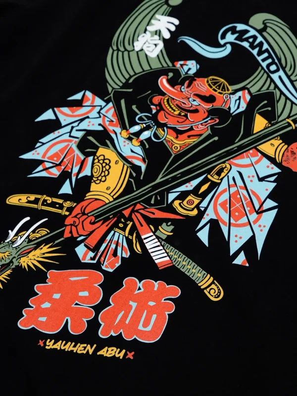 Graphic Manto Tengu T-Shirt on display