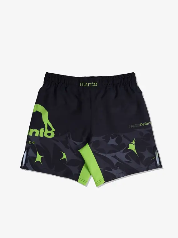 Manto Terra Fight Shorts in a striking color.