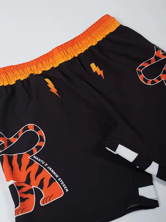 Manto Tigers Fight Shorts Black 4 Manto Tigers Fight Shorts product image