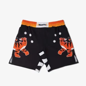 Manto Tigers Fight Shorts on a white background