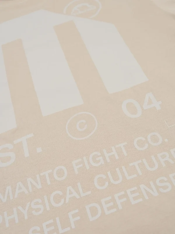 Manto Ultra T Shirt Beige 2 Man wearing Manto Ultra T-Shirt
