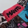 Manto Wicky Fight Shorts in black and white color scheme