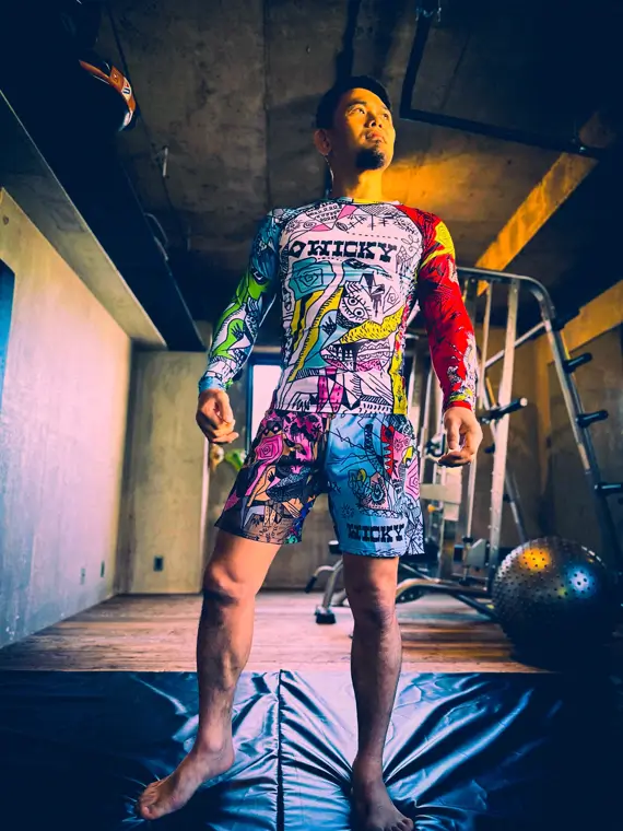 Manto Wicky Fight Shorts on white background
